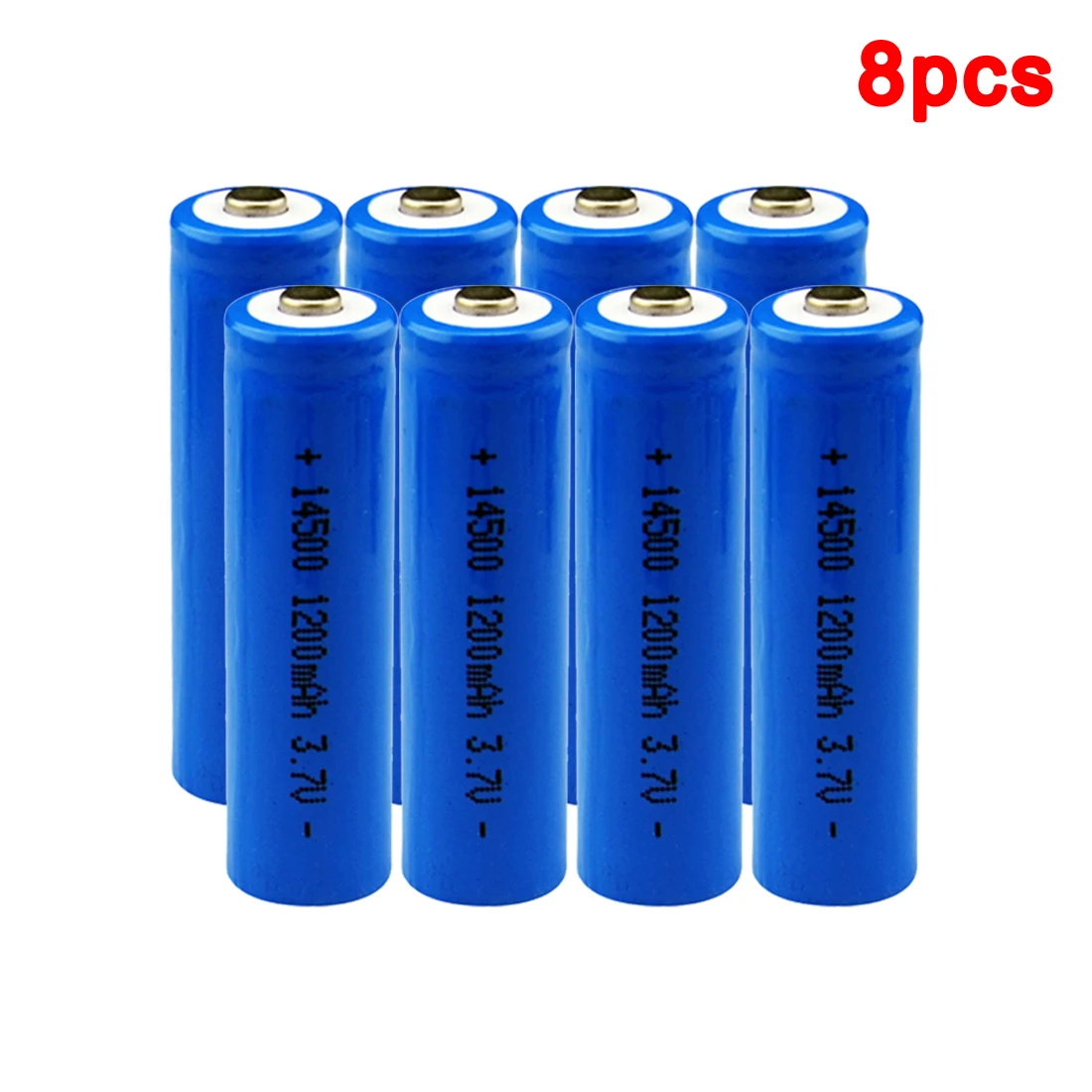 8 pcs Centechia 1/2/4/8/12 шт./компл. высокое постоянной ёмкости, универсальный конденсатор 14500 Батарея 3,7 V 1300 мА/ч, Перезаряжаемые Батарея для светодиодного фонарика Батарея Новые - Цвет: 8 pcs
