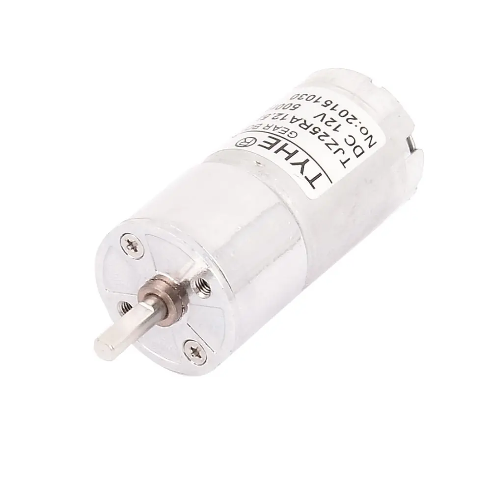 Uxcell DC 12V 500RPM Высокий крутящий момент низкая скорость припоя Цилиндрическая