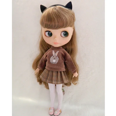 1sweater1skirt 1 комплект 1/6 ледяной Blyth кукольный свитер юбка одежда для Licca, кукла azone аксессуары одежды - Цвет: 1sweater1skirt