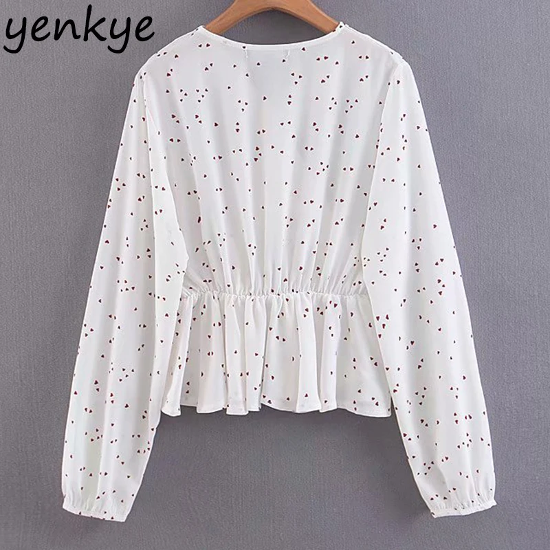 2019 Для женщин сексуальные полупрозрачные с принтом в виде сердечек Обёрточная