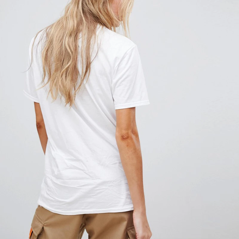 Женская футболка с буквенным принтом Повседневная Уличная в стиле Харадзюку