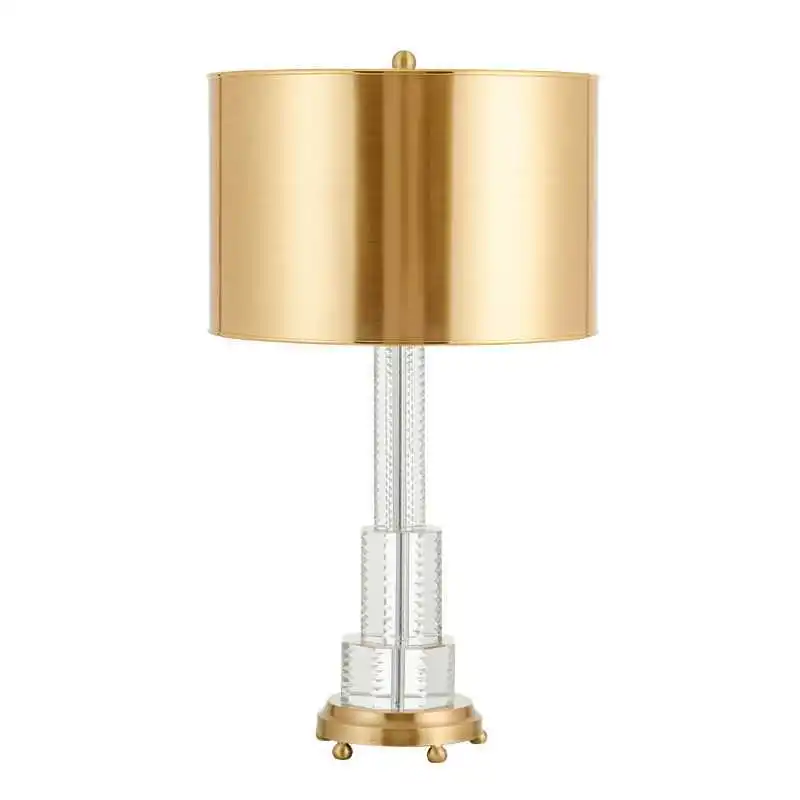 Современные Простые Роскошные настольные лампы железные прозрачные хрустальные