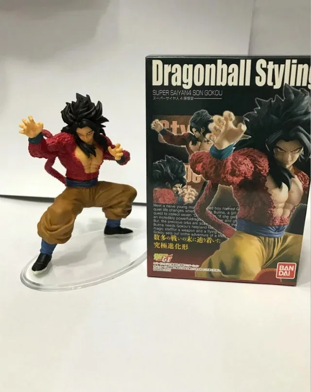 Anime 14CM Dragon Ball GT Goku Figurine Dragonball Styling Super Saiyan 4 Son PVC Action Figure Model Toy Collectible Doll | Игрушки и