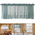 Сетчатая кружевная драпировка для окна балкона, Короткая занавеска для кухни, драпировка для домашнего декора