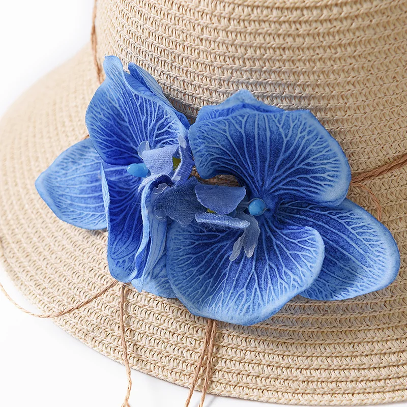 Женская Соломенная шляпка с широкими полями USPOP летняя пляжная цветами 2019 |