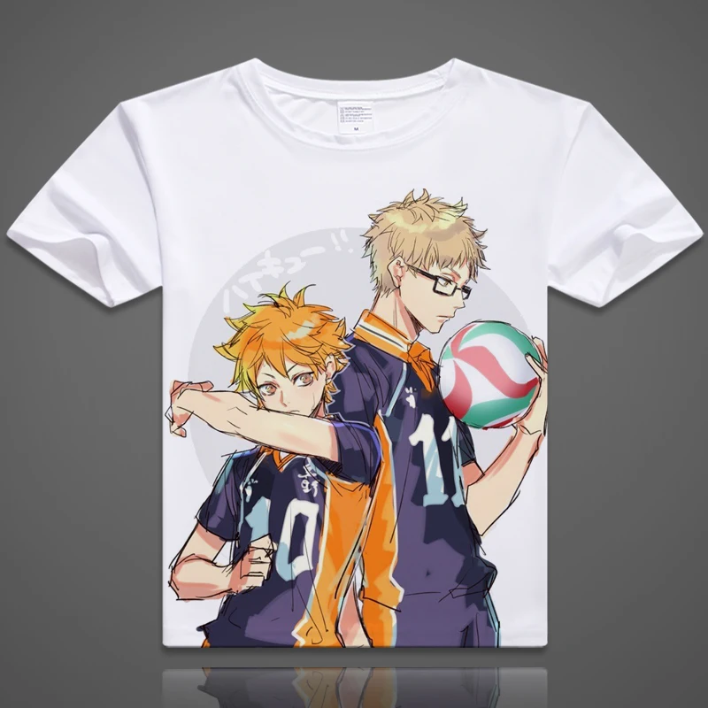 Футболки Coshome Haikyuu футболки Хината Shyouyou Kageyama Tobio для косплея костюмы мужчин и