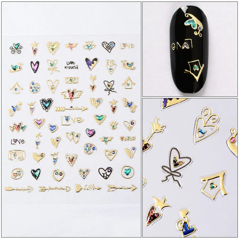 K3552 MEET ACROSS 12 видов стилей Charm 3D цветные наклейки для ногтей дизайн ювелирных изделий для ногтей слайдеры Советы Украшение для маникюра «сделай сам» - Цвет: K3552