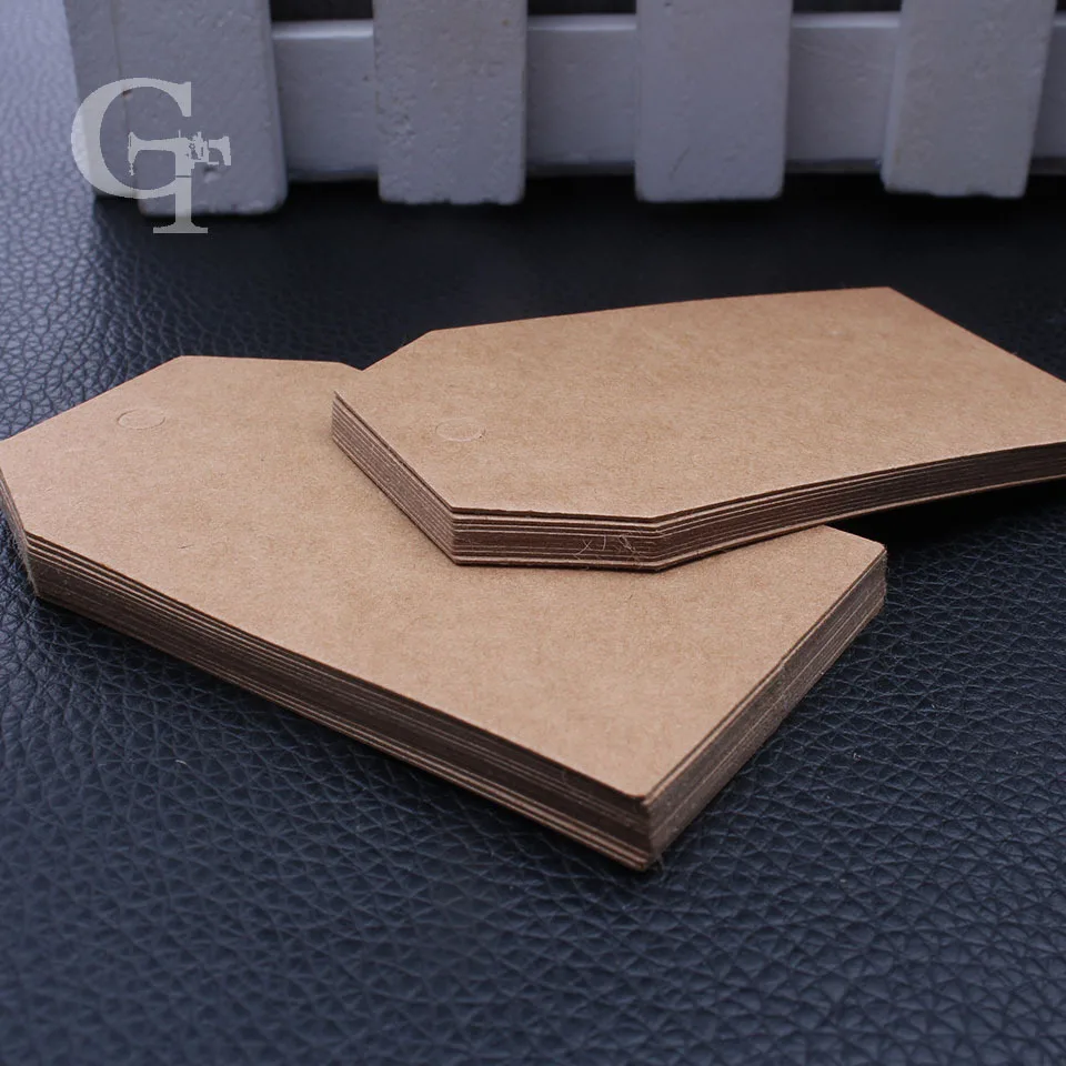 Самодельные этикеты пустые крафтовые коричневые для одежды бумажные подвесные