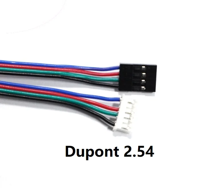 4 шт./лот 3D-принтеры двигатель Кабельный разъем 55 см/75 см/100 см HX2.54 4pin, 6pin белый терминал 4pin шаговый двигатель кабели