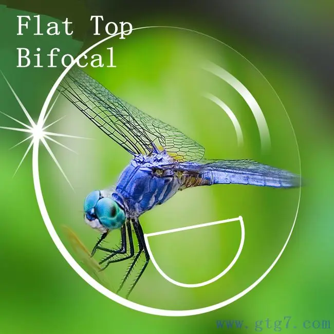 

3.8.1stock lens Flat Top Bifocal