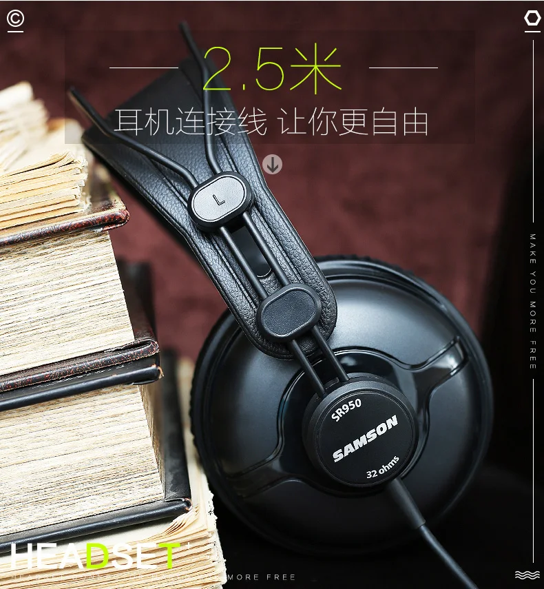 Конденсаторный микрофон и мониторные наушники SAMSON C01 и SR950 для записи вокала и студийного мониторинга
