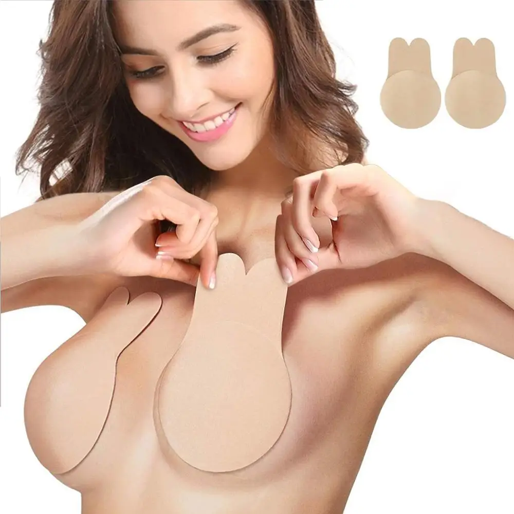 1 пара женщин Лифт Nipplecovers самоклеющиеся без бретелек спинки липкий Невидимый