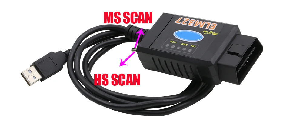 ELM327 USB FTDI с переключателем сканер кодов сканер HS CAN и MS CAN Супер Мини elm327 obd2 v1.5 блютуз elm 327 wifi