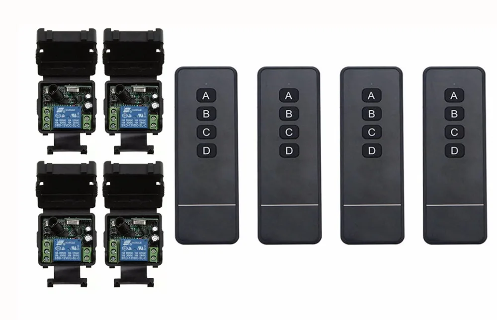 

DC 12V 1CH RF Wireless Remote Control Relay Switch Security System Garage Doors, Electric Doors/window /lamp