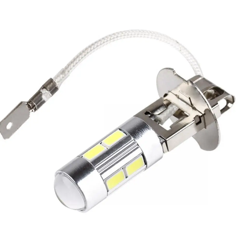 H3 Светодиодные ДХО Противотуманные фары 10SMD 5630 Автомобильные фары дневного света H3 лампы день дальнего света 12 V автомобиля внешние светло-1 шт