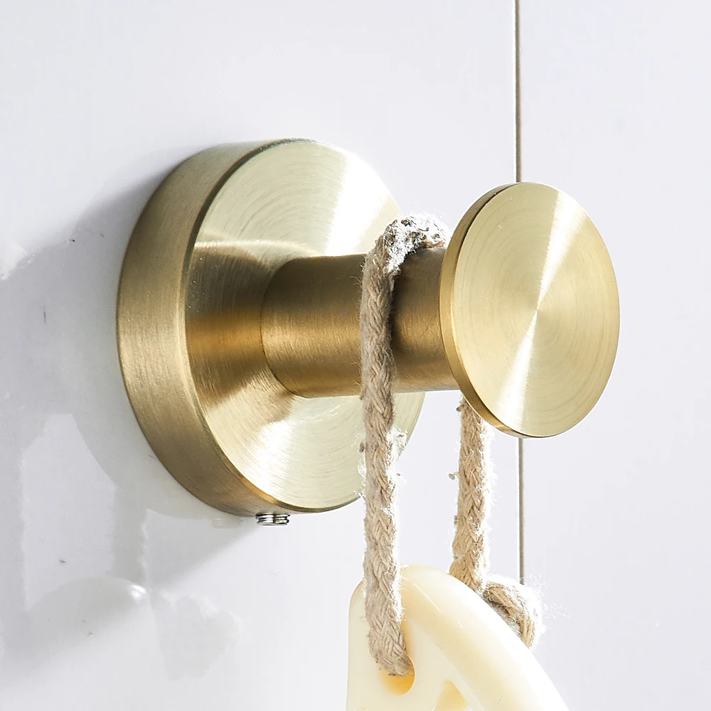 Крючок для пальто Leyden из нержавеющей стали SUS 304 одинарная круглая матовая