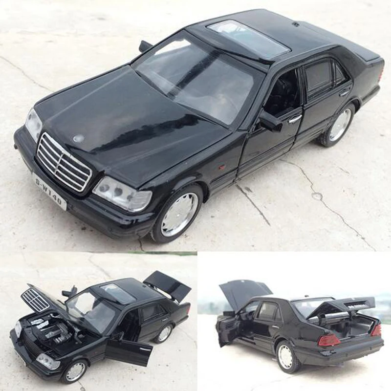 1:32 W140 S600 металлическая классическая модель автомобиля Игрушечная машина из