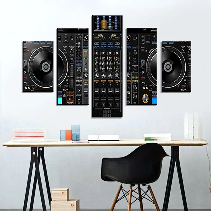 DJ музыка Экстра большой напечатанный на картине Настенный декор холст для