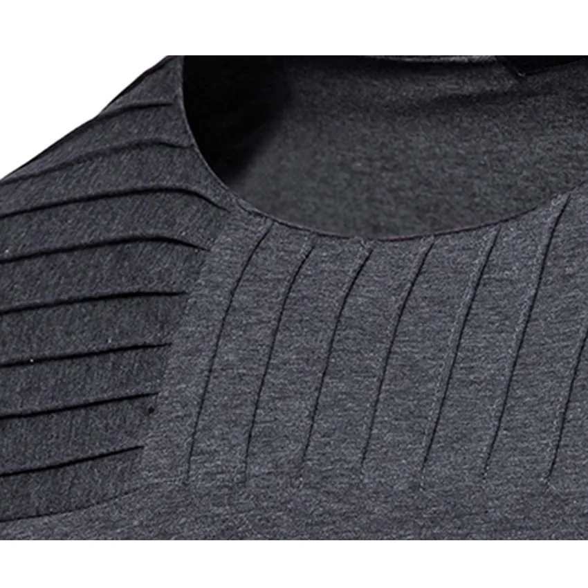 

2021 Summer new horizontal and vertical stripes design fashion solid color men's short-sleeved T-shirt 33wy