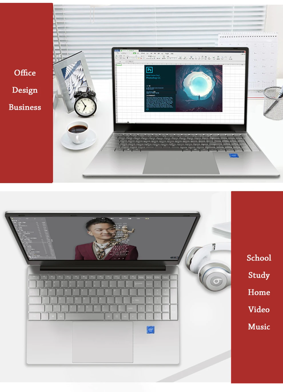 AMOUDO 15,6 дюймов Core i3-5005U 8 ГБ ОЗУ 256 ГБ/512 ГБ/1 ТБ SSD 1920*1080P FHD Win10 двухдиапазонный WIFI ноутбук компьютер