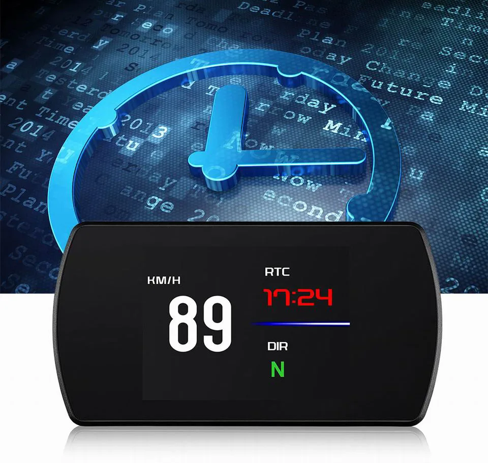 Умный Hud Автомобильный дисплей OBD gps бортовой автомобильный компьютер умный цифровой измеритель HD OBD2 дисплей Спидометр об/мин тахоодометр