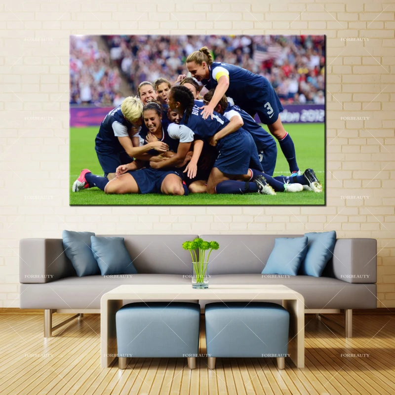 Forbeauty Холст Картина Настенная живопись Us_womens_soccer Wambach_usa_vs_nigeriaspray печать