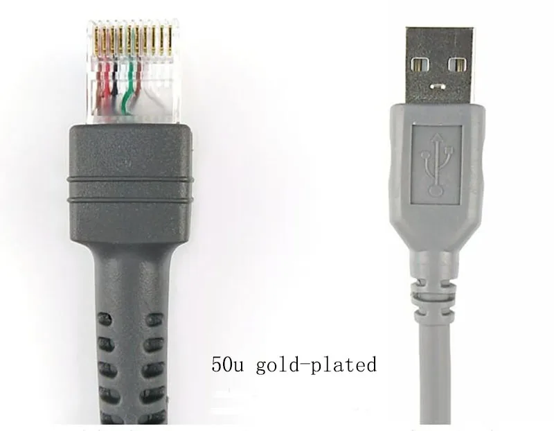 2 м USB кабель для сканера штрих кодов символ LS2208AP LS1203 LS4208 LS4278 DS6707 DS6708 может