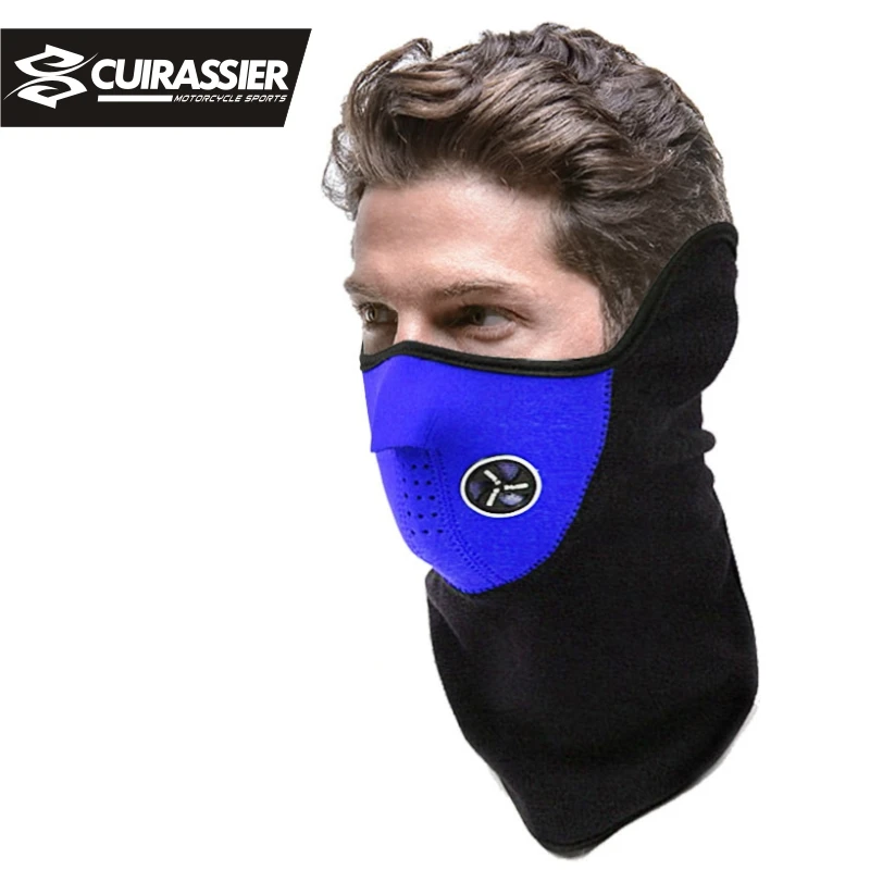 Мотоциклетная маска для лица Cuirassier MSK02 неопреновый шейный теплый шлем полузимняя