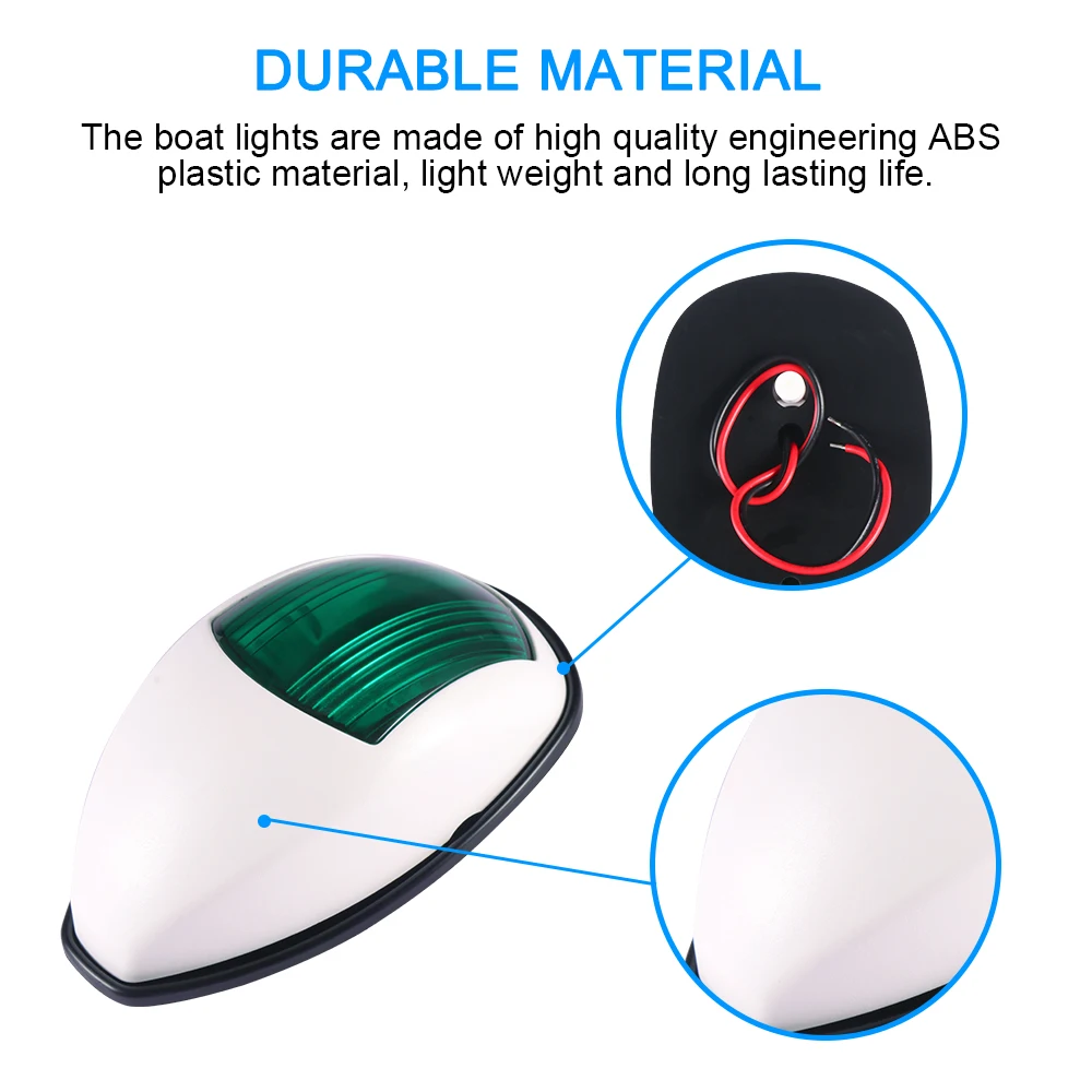 Лампы для лодки Универсальный светодиодный светильник красный зеленый яркий