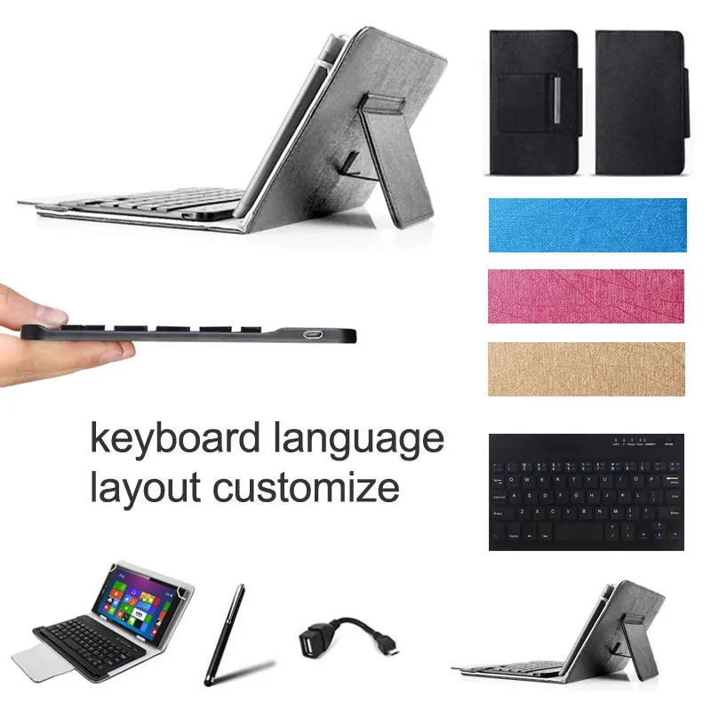 Беспроводной Bluetooth клавиатура чехол для Dell Venue 8 Pro дюймов Планшеты Язык макет