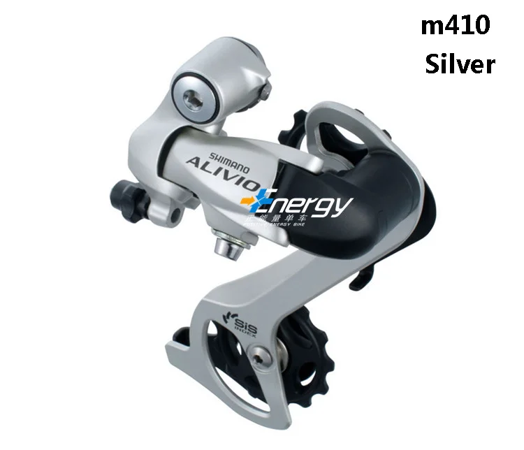 Silver M410 SHIMANO Alivio MTB Запчасти для велосипеда RD-M410 горный велосипед MTB 8/24 скоростной велосипед задняя передача - Цвет: Silver M410