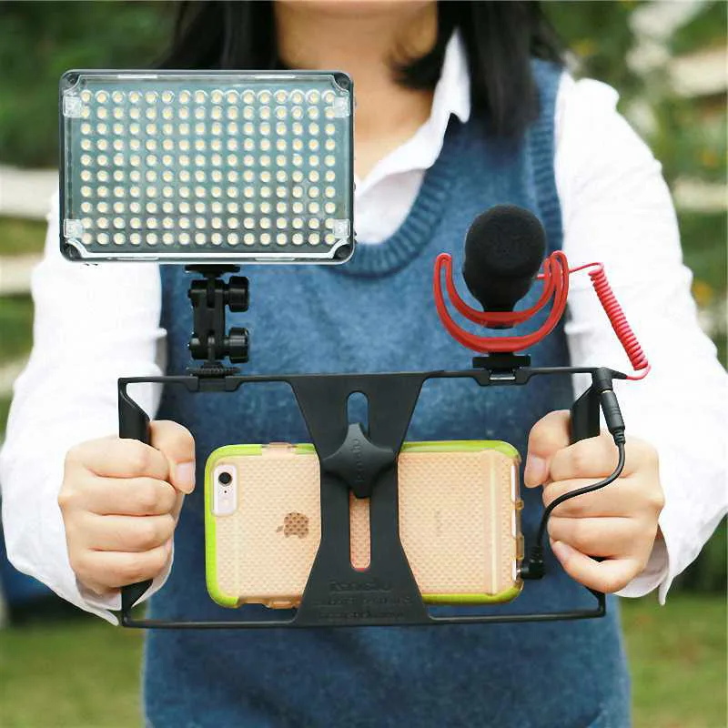 Ulanzi ручной телефон видео Rig сумка с ручкой стабилизатор для iPhone X samsung S8 livereaming Youtube