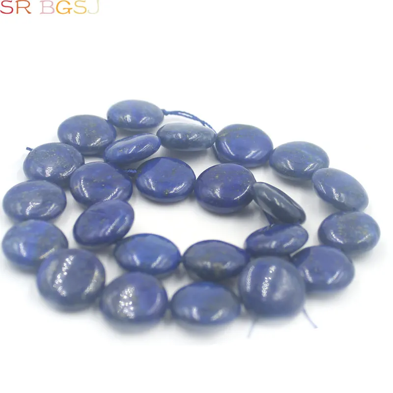 Free Shipping 10mm 12mm 14mm 16mm Coin Lapis Lazuli Genuine Gems Stone Jewelry Making Beads Strand 15&quot|stone parts|stone eaglestone cabochon |