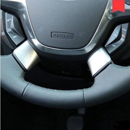 Emaicoca 2 шт./компл. отделка рулевого колеса из нержавеющей стали блестки для Ford Kuga