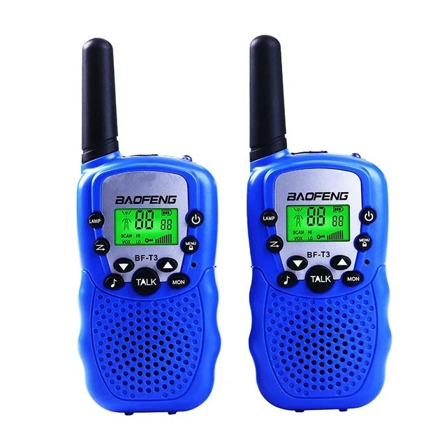 Blue 2 предмета Baofeng BF-T3 иди и болтай Walkie Talkie мини Портативный детские игрушки двухстороннее радио УВЧ 462-467 МГц 8 канальный ручной Woki Токи - Цвет: Blue