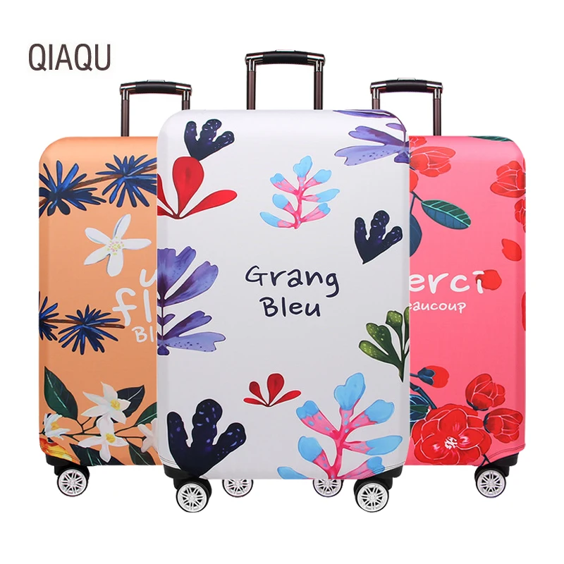 

Чехол для чемодана QIAQU, плотный защитный чехол на чемоданчик, эластичный пылезащитный чехол для чемоданов, подходит для чемоданов размером 18 ''-32'', аксессуары для путешествий