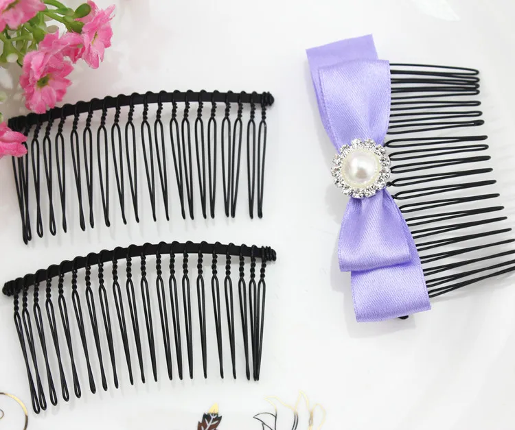 Набор из 75 шт. металлическая пустая расческа для волос Вуалетка поставка