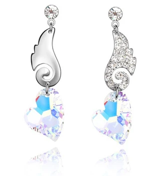 AAAA + стразы с украшением в виде кристаллов Крыло ангела сердцем дропшиппинг