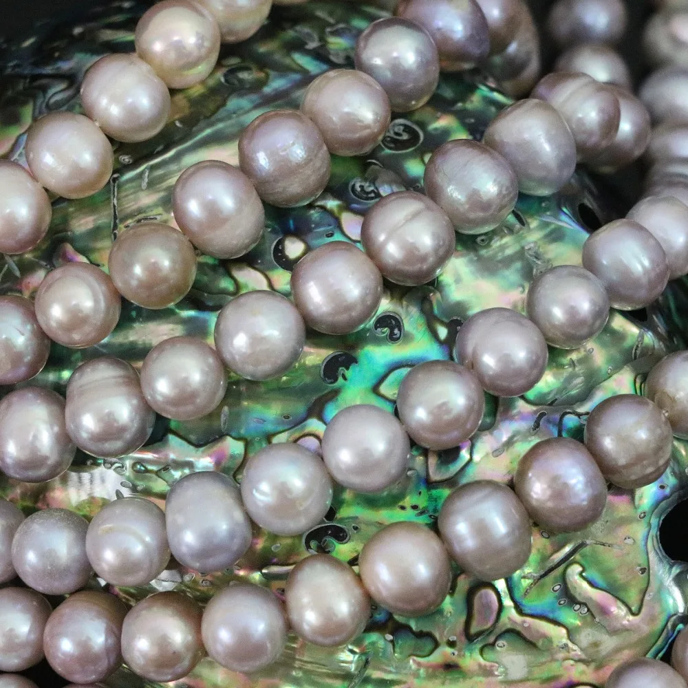 Благородные бусины из натурального пресноводного фиолетового искусственного