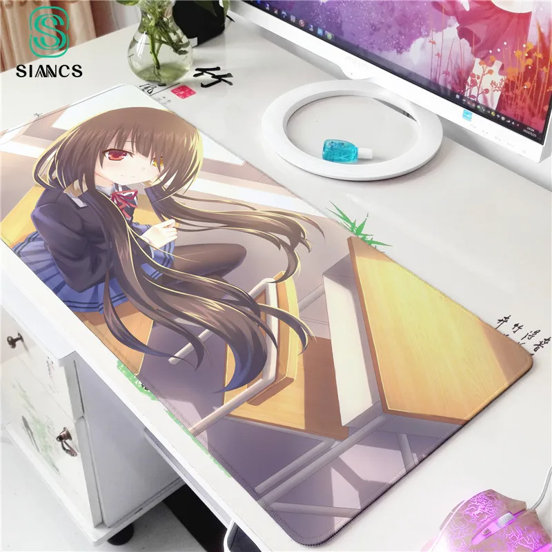 Большой коврик для мыши в японском стиле аниме игровой 80 см x 40 L XL девушек подруг