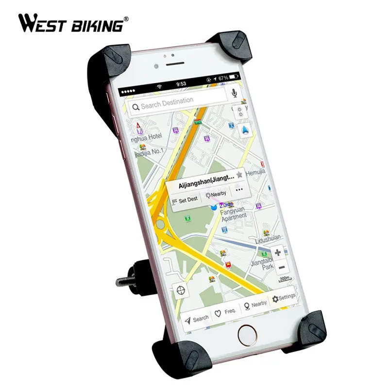 Держатель для телефона WEST BIKING Поворотный на 360 градусов|handlebars for bicycles|handlebar mtbbicycle