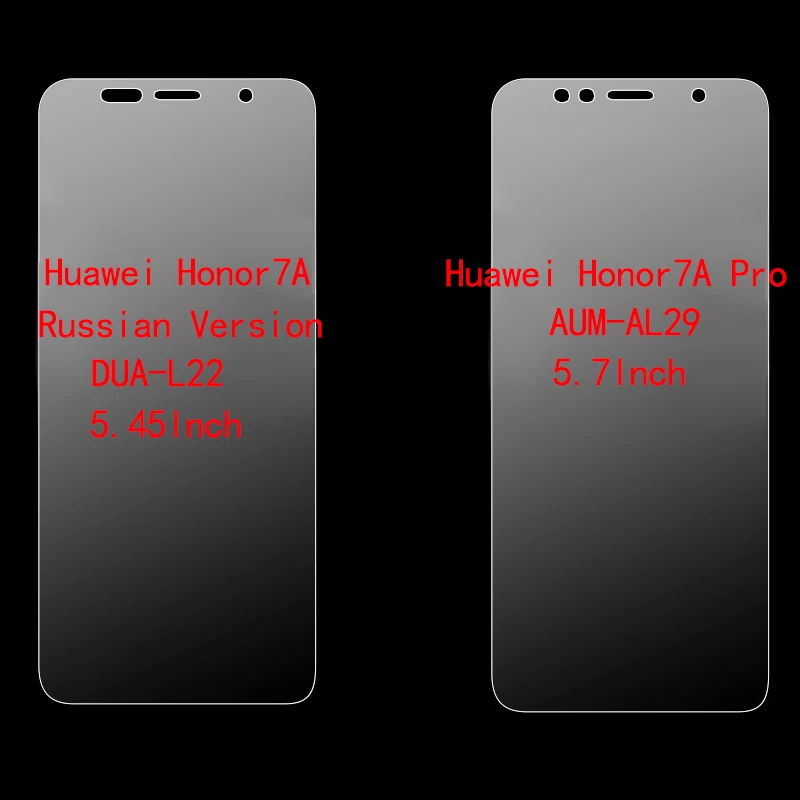 Защитное стекло для экрана Huawei Honor 7A закаленное 7 A русская версия защитная пленка