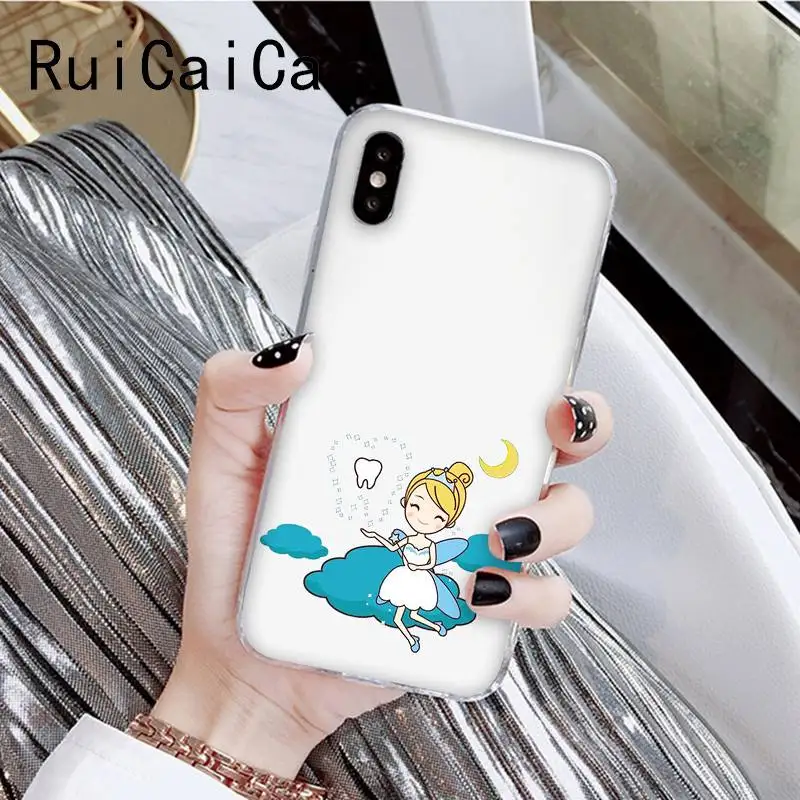 A2 RuiCaiCa Забавный мультфильм стоматолога зубные коронованные зубы мягкий чехол для телефона для iPhone8 7 6 6S Plus X XSMAX 5 5S SE XR 11 11pro 11promax - Цвет: A2