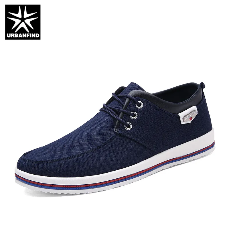 URBANFIND/дышащая парусиновая обувь для мужчин летняя повседневная большие размеры