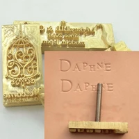 custom design leather hot foil embossing dies stamping digital alphabet for diy mould personalized cliche