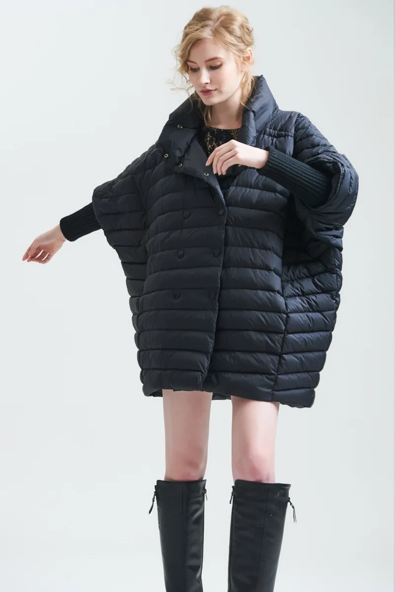 Новинка, зимний женский плащ, пуховик, женская мода, светильник, пуховик, длинный и свободный, большой размер, пуховики, бренды EF3618