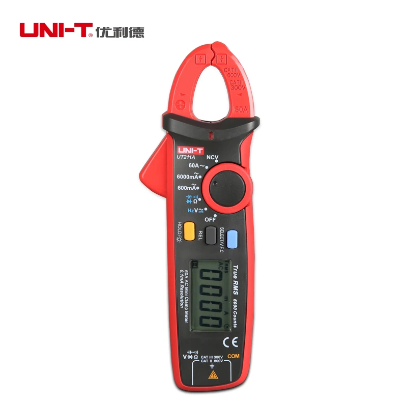 Uni-t UT211B 60A высокое среднеквадратичное цифровое расстояние W / V.F.C. Бесконтактный