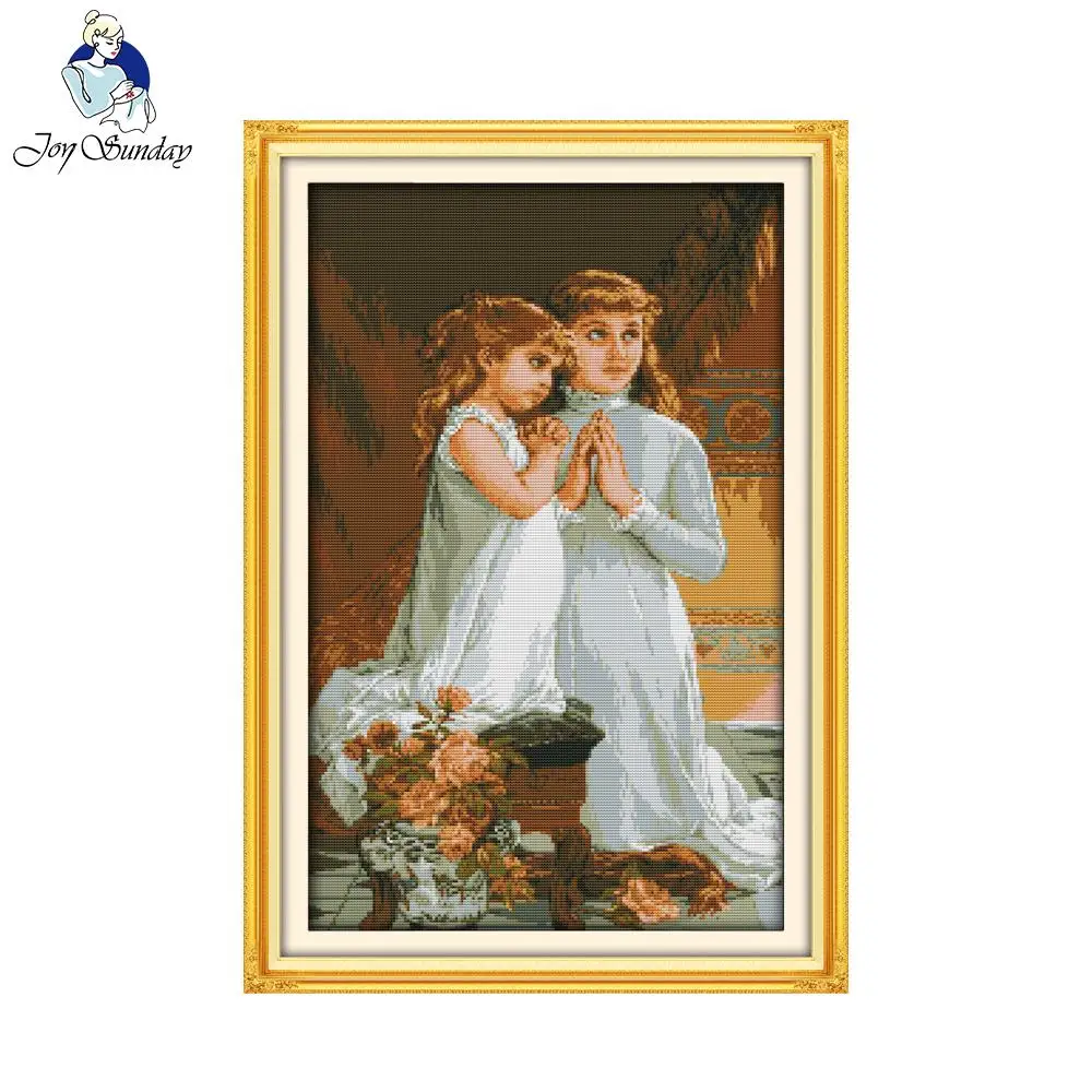 Joy Sunday Рукоделие сделай сам китайские наборы для вышивки крестиком напечатанные