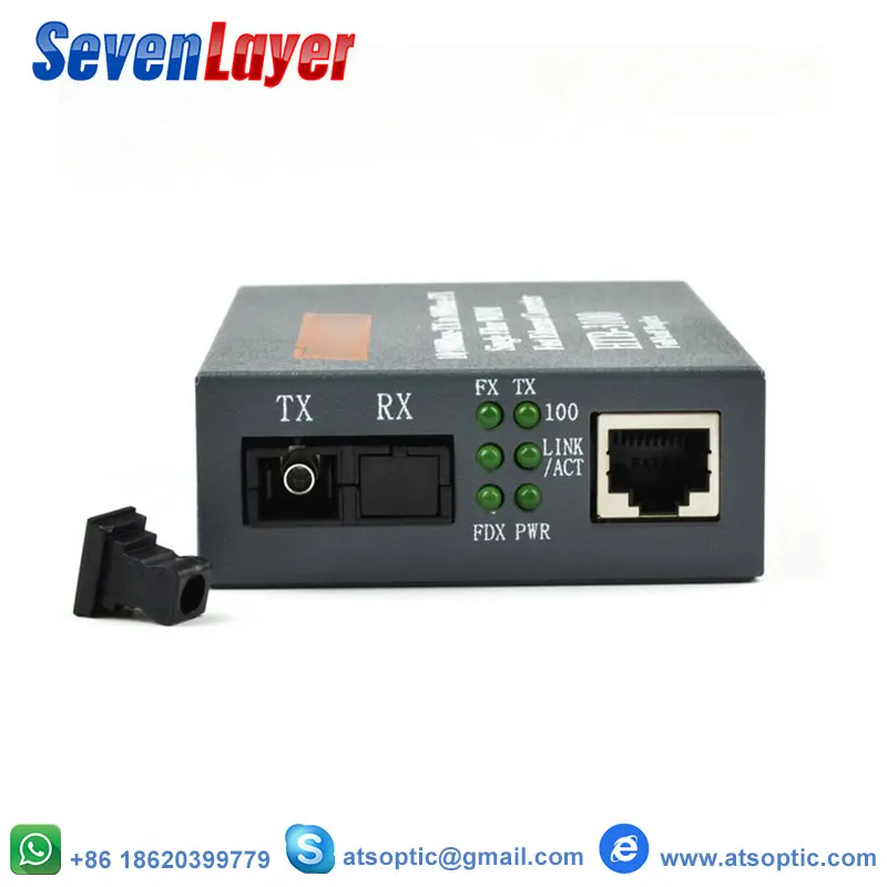 10/100 M Media Converter HTB 3100 Оптическое волокно Fiber Transceiver одного волокна 25 км SC одиночный