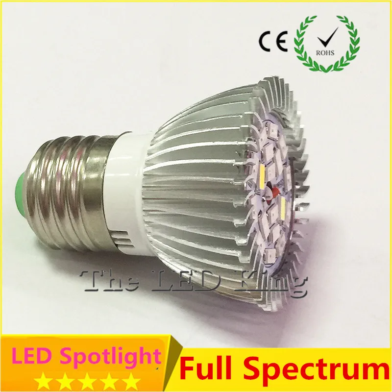 1X полный спектр 5730 E27 28W 28 SMD СВЕТОДИОДНЫЙ Grow светильник 220V 110V лампа для